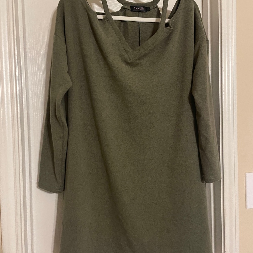 Amaryllis Long Sleeve Sweater Dress